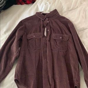 Corduroy button down shirt